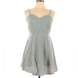 Arizona Jean Co Green and Pink Plaid Dress